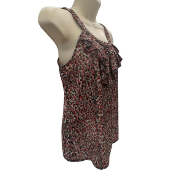 Banana Republic Women's Multi-Color Ruffle Sleeveless Tank Top Size Small - Picture 2 of 12
